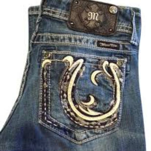 Miss Me JW5681B Embellished Boot Cut Jeans